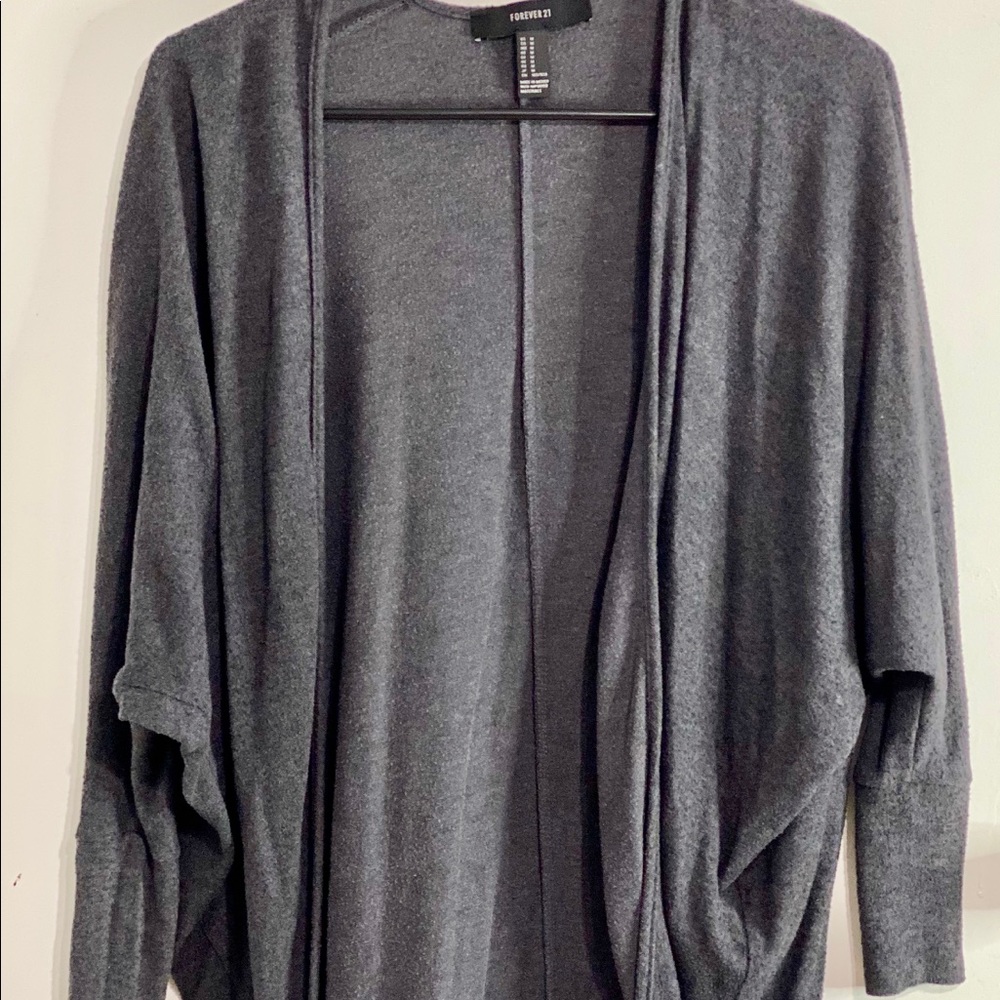 Forever 21 Gray Cardigan